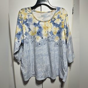 🌸3/$18🌸 3/4 Sleeve knit top size 1X